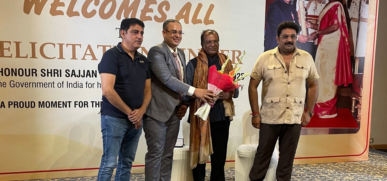 Felicitation of Shri Sajjan Bhajanka