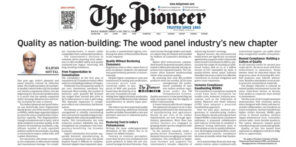 Quality as Nation Building The Wood Panel Industry’s New Chapter