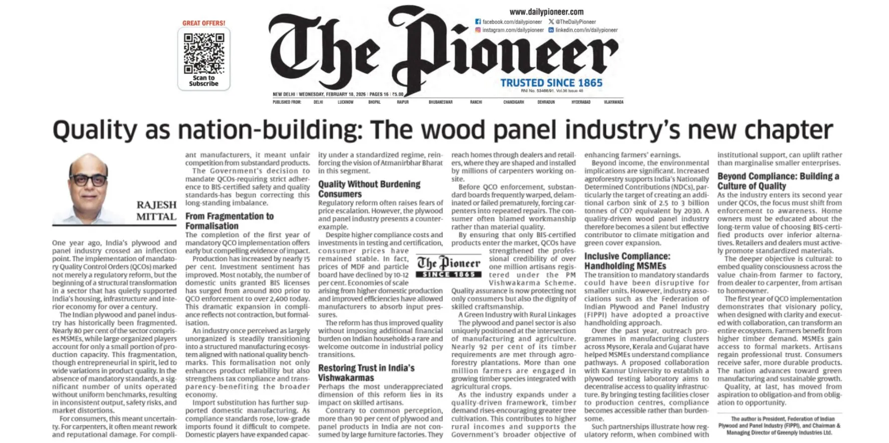 Quality as Nation Building The Wood Panel Industry’s New Chapter